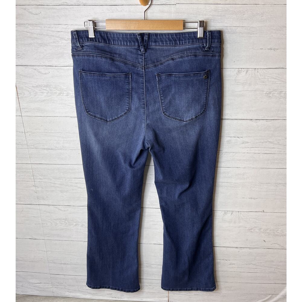 Democracy Jeans Womens Size 16P Ab Solution Medium Wash Bootcut Cotton Stretch - Picture 10 of 16